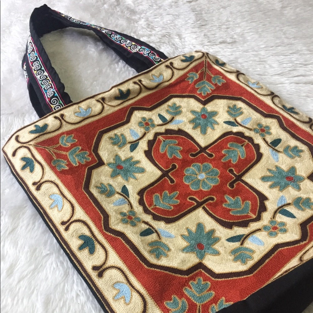 Flower bag -  Orange Brown